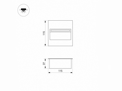 Светильник LTD-TRAIL-S115x115-4W