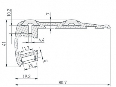 Алюминиевый Профиль STEP-2000 ANOD