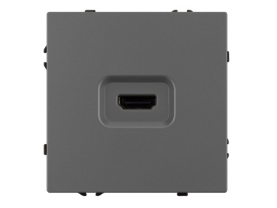 Механизм HDMI розетки SCT-NOBE-MHD1-SFPL-GR