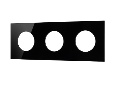 Рамка стеклянная FRM-GLARE-GC-3-BK