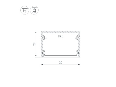 Профиль LINE-3020-2000 ANOD