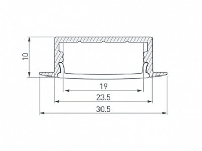 Профиль ARH-WIDE-F-H10-2000 ANOD