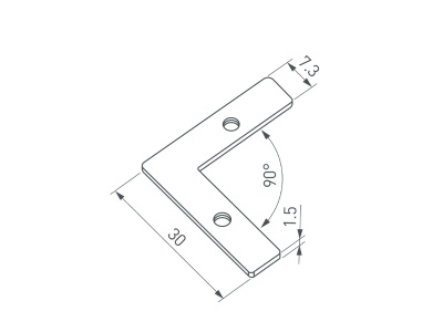 Соединитель профиля LINE-6070-L90 Set