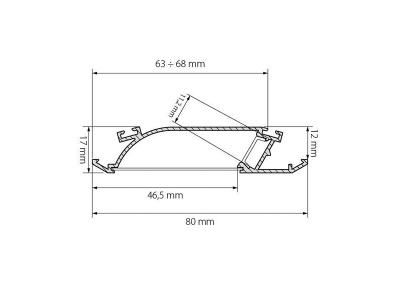 Алюминиевый Профиль K-WALL-2000 ANOD