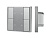 INTELLIGENT ARLIGHT Кнопочная панель DALI-201-23-1G-4SC-IN Silver (BUS, Frame)