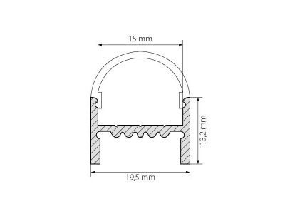 Профиль ARH-WIDE-H20-2000 ANOD