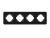 Рамка стеклянная FRM-OMALI-SFGS-4-BK Рамка стеклянная FRM-OMALI-SFGS-4-BK
