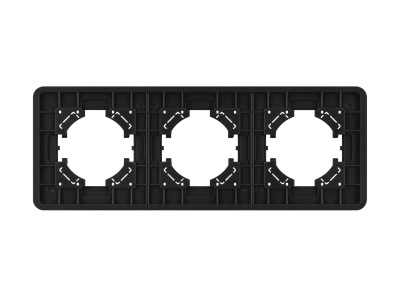 Рамка алюминиевая FRM-AKIRY-AL-3-BK