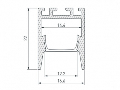 Профиль PDS-ZM-COMFY-2000 ANOD BLACK