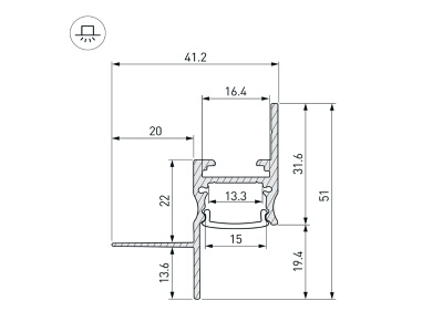 Профиль СEIL-S14-SHADOW-T-2000 BLACK