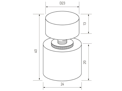 Диммер SR-NAVE-R24-2CH-BK (12-24V, 96-192W, DIM-CCT)