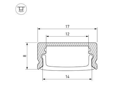 Профиль LINE-1708-2000 ANOD GOLD