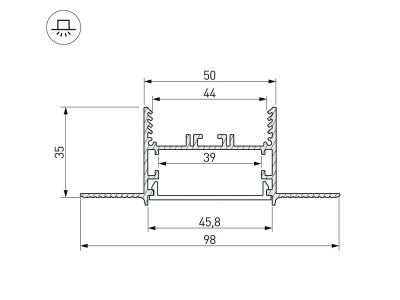 Угол SL-LINIA45-FANTOM-135