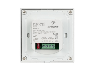 Панель Sens SMART-P40-DIM Black (100-240V, 1.2A, TRIAC)