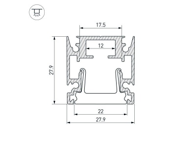 Профиль HR-FACADE-2000 ANOD