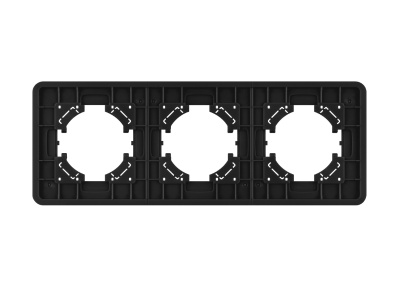 Рамка стеклянная FRM-OMALI-SFGS-3-BK