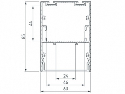 Профиль ARH-LINE-6085-2000 ANOD